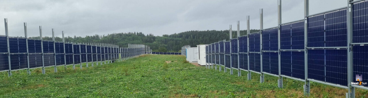 Next2Sun Agri-Solarpark Löffingen in der Bauphase