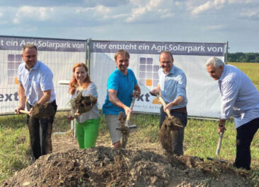 Feierlicher erster Spatenstich für den Agri-Solarpark Krauscha 1